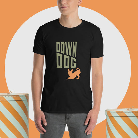 DownDog chihuahua unisex t-shirt plain