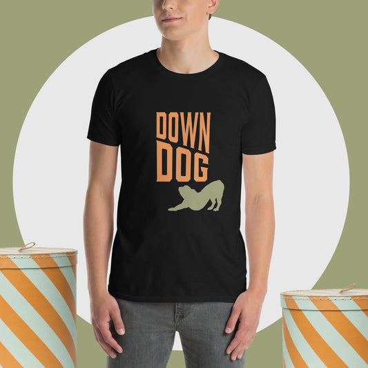DownDog french bulldog t-shirt plain